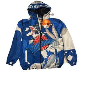 MEMBERS ONLY SPACE JAM Tune Squad Bugs Sylvester Taz  Men Medium Windbreaker